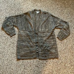 Brownish grey cardigan sweater